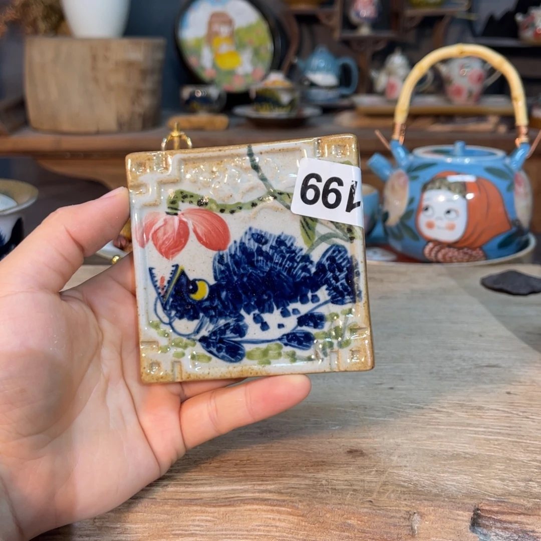 壶素浅陶瓷手工手绘