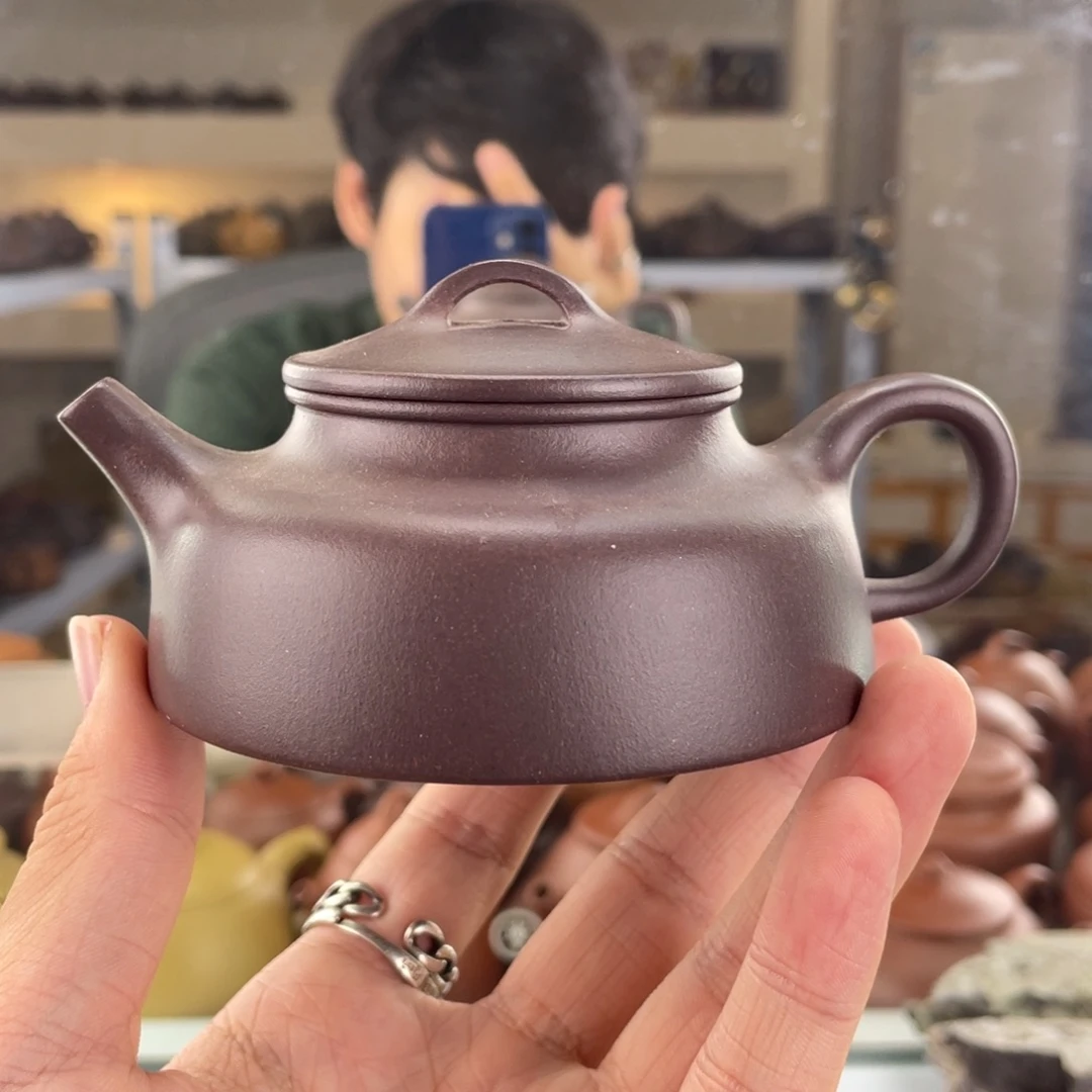 茶壶紫砂140cc老紫泥此处