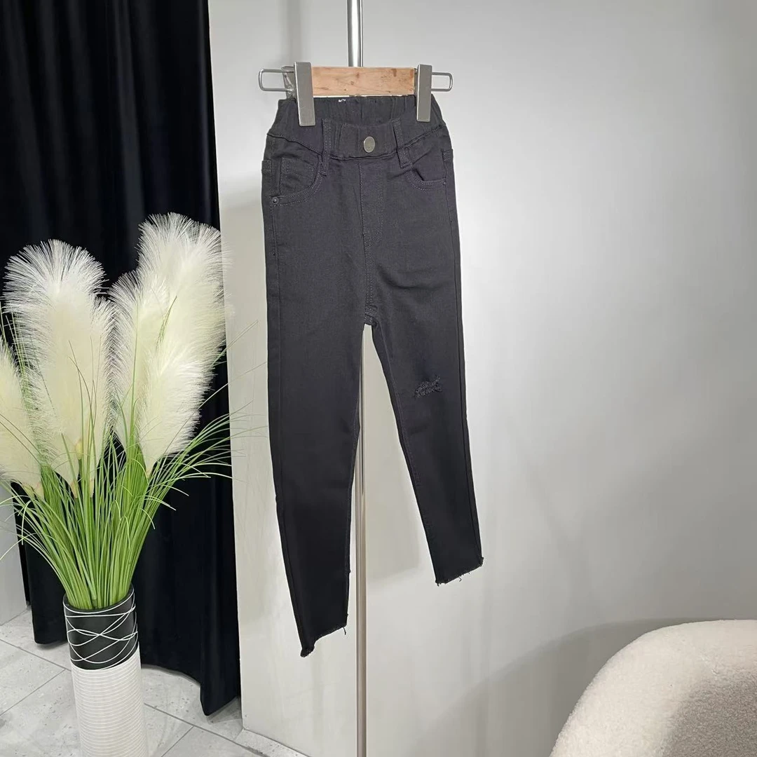 新款单牛仔裤黑色 A48 8610