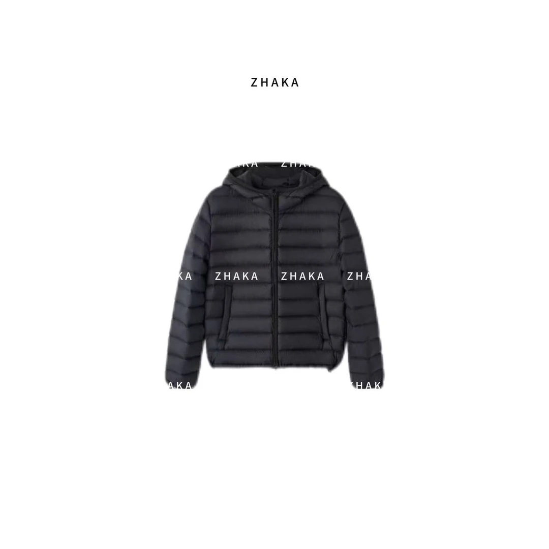 ZHAKA/排骨连帽保暖鹅绒服zkg6990