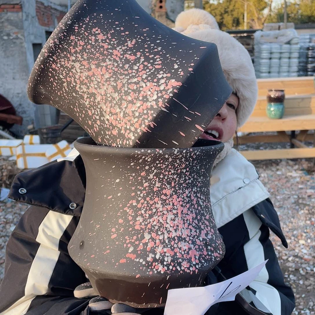 红陶王嫂花盆0127-60