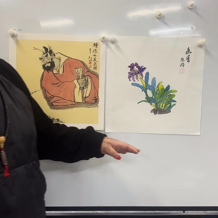 国画人物画作品手绘