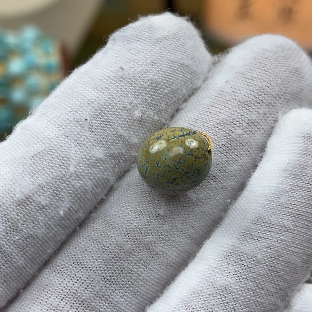 绿松石未镶嵌枣珠编号125