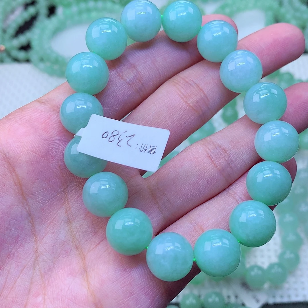 翡翠未镶嵌毛衣链卡13