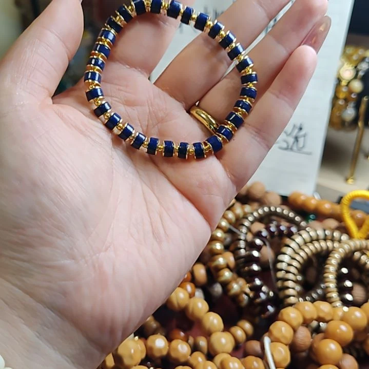 青金石合金手链直切单圈