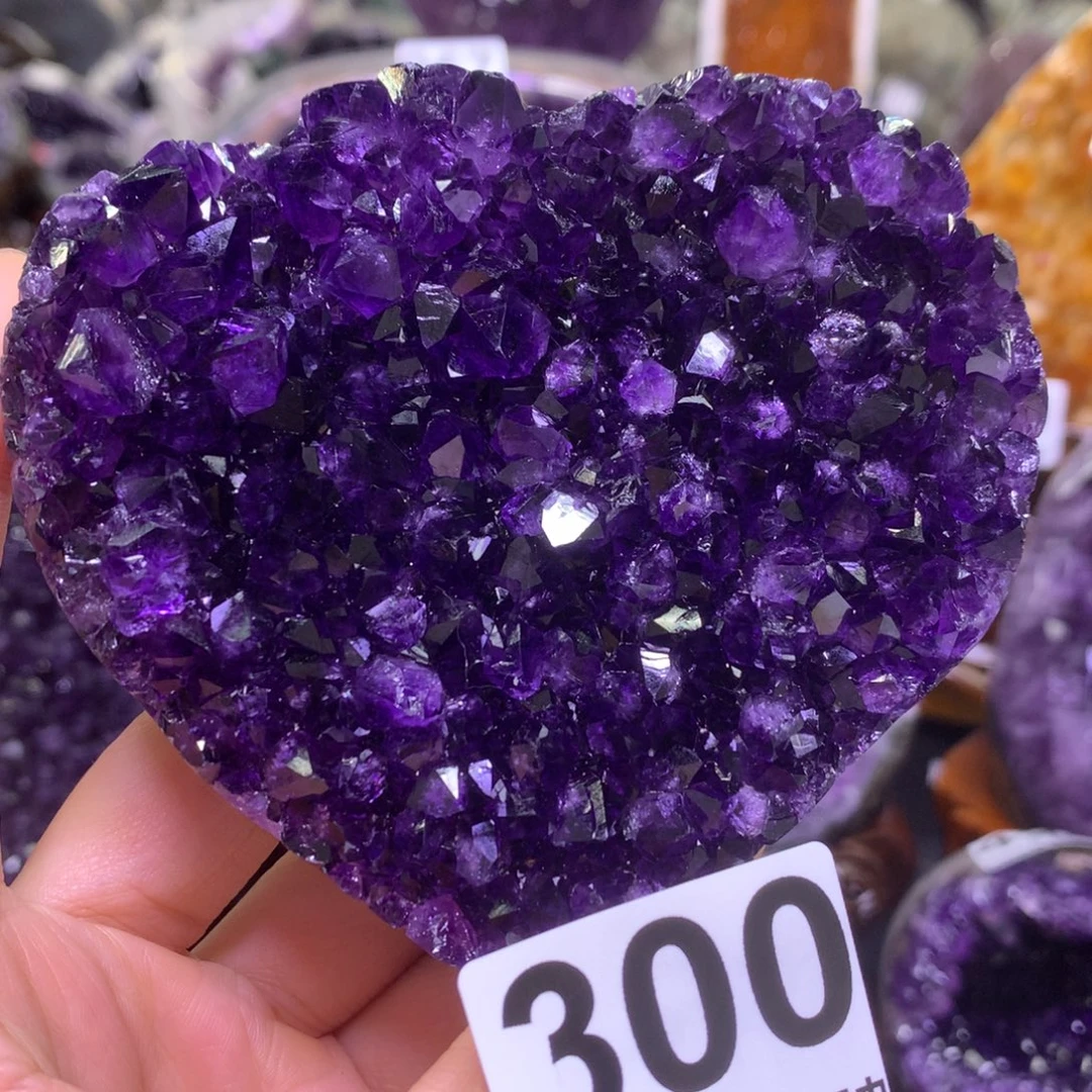 摆件紫晶未镶嵌水晶