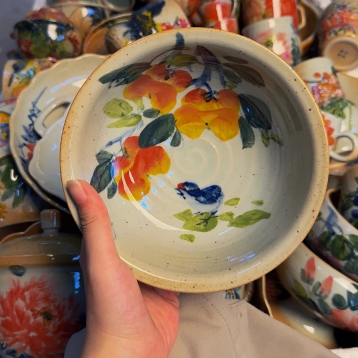 瓷片景德镇陶瓷手工手绘