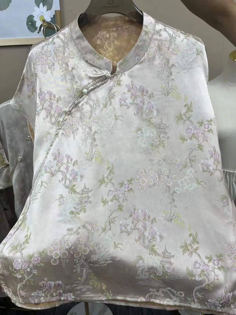 【十里桃花】新中式国风气质上衣小衫