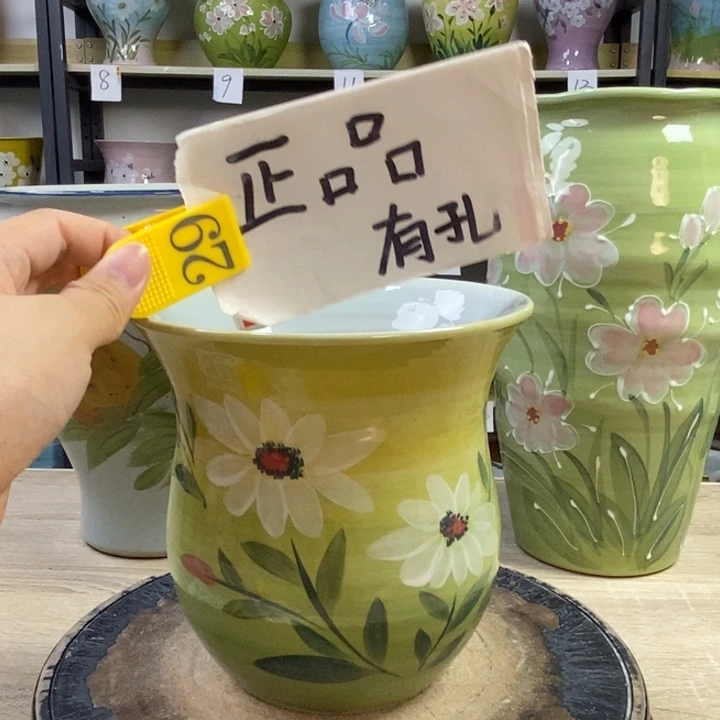 景德镇高温陶瓷花盆