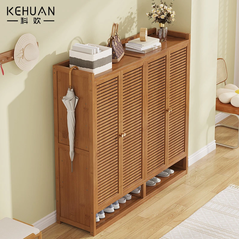入户简易鞋架门口大容量鞋柜收纳鞋子的神器防尘40双鞋新款玄关柜