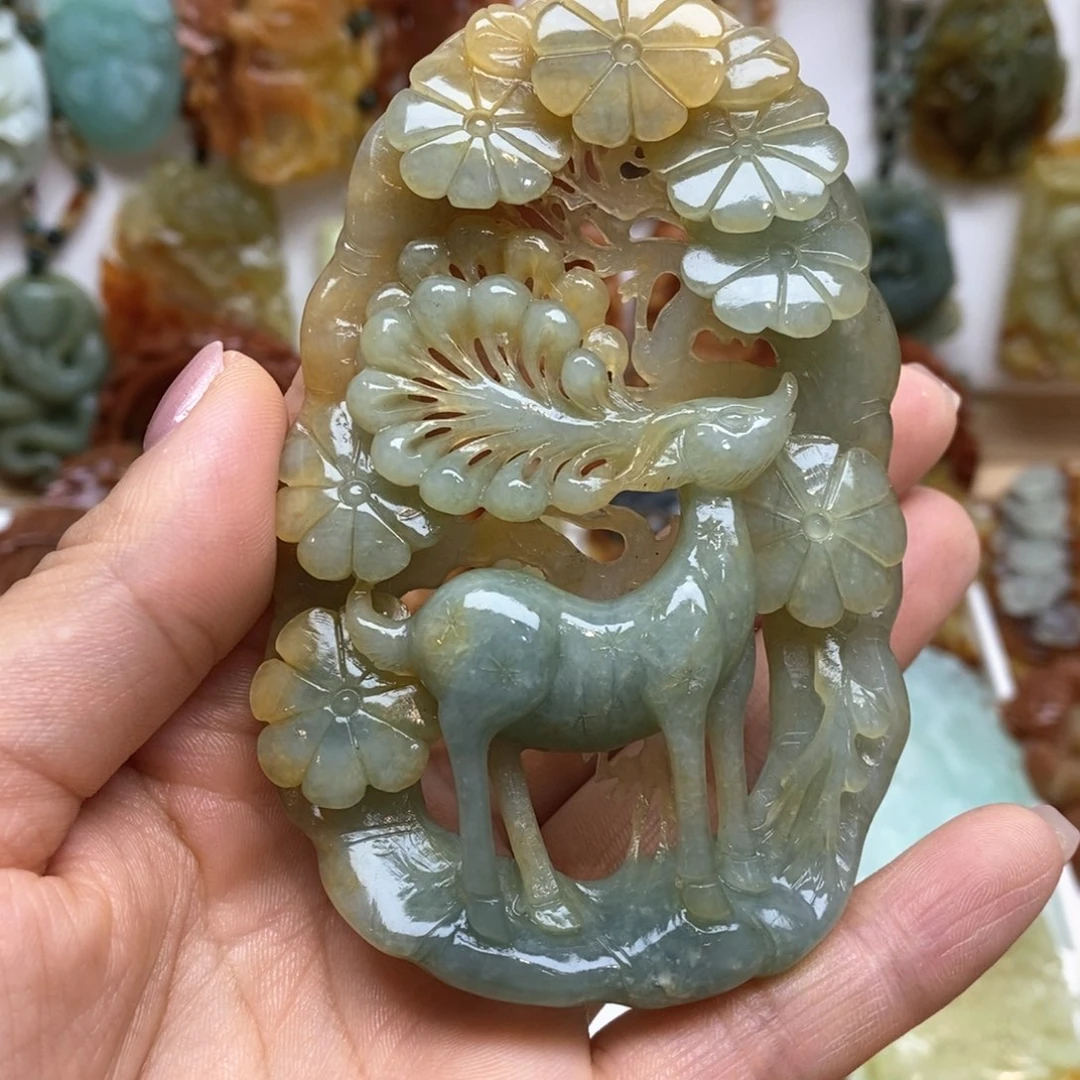 蛇纹石玉颈饰未镶嵌用****4