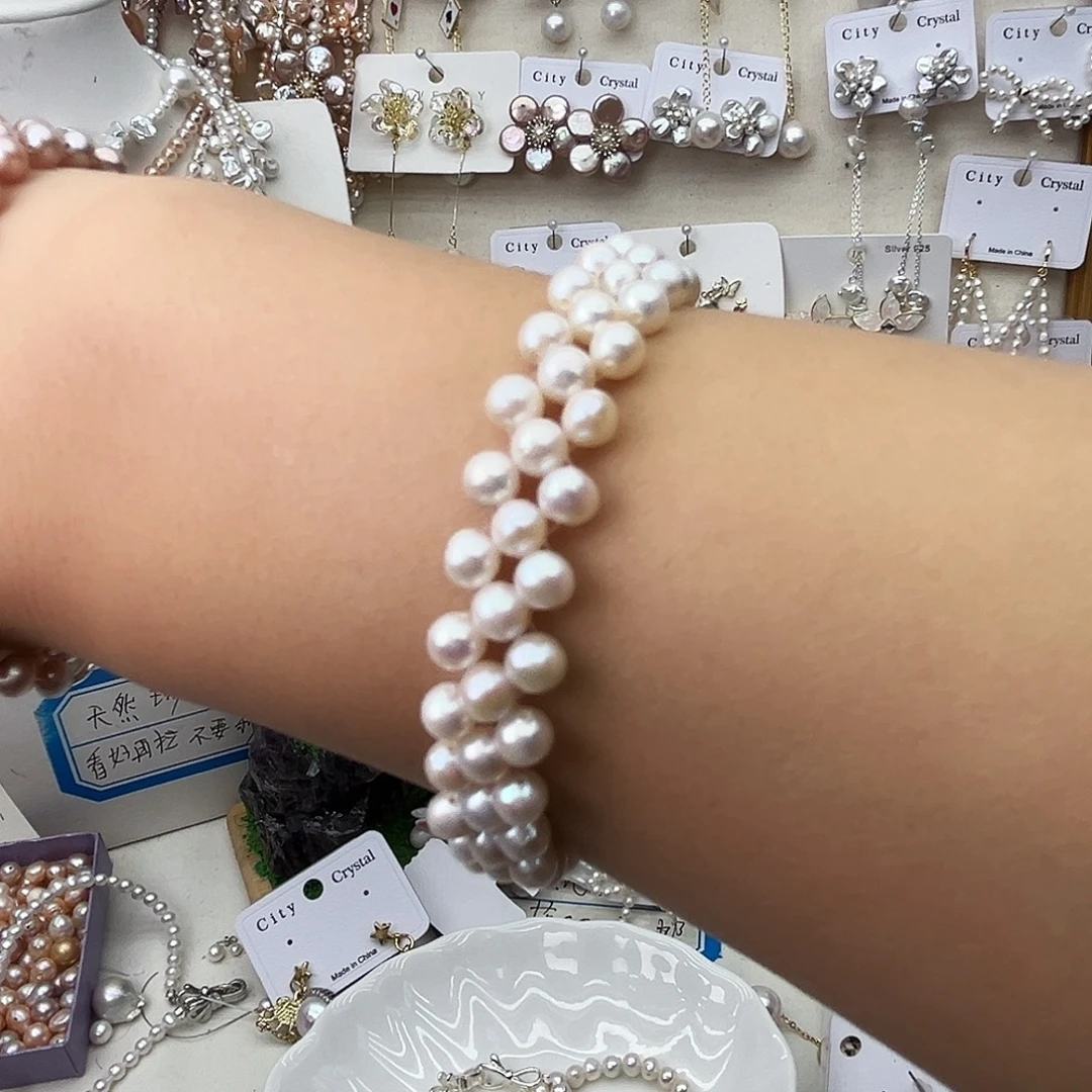 未镶嵌颈饰淡水珍珠