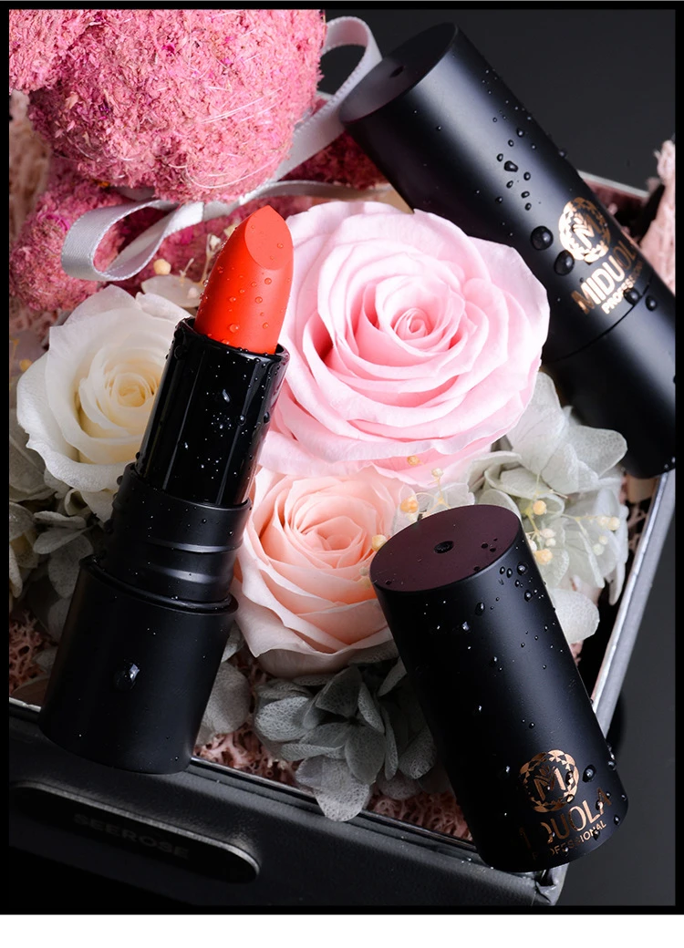 咪朵拉丝绒哑光不沾杯口红 哑光雾面质感