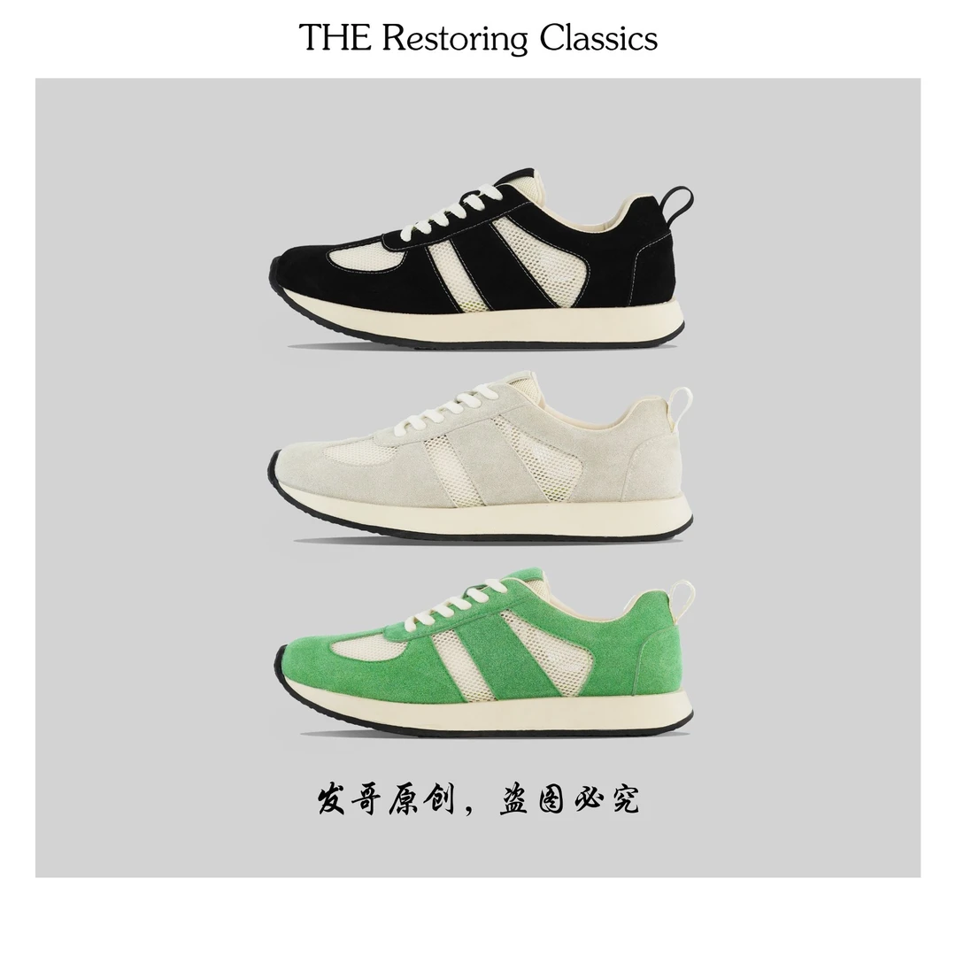 【阿甘真传】夏季圆头系带时尚休闲软底轻便防滑百搭运动阿甘鞋