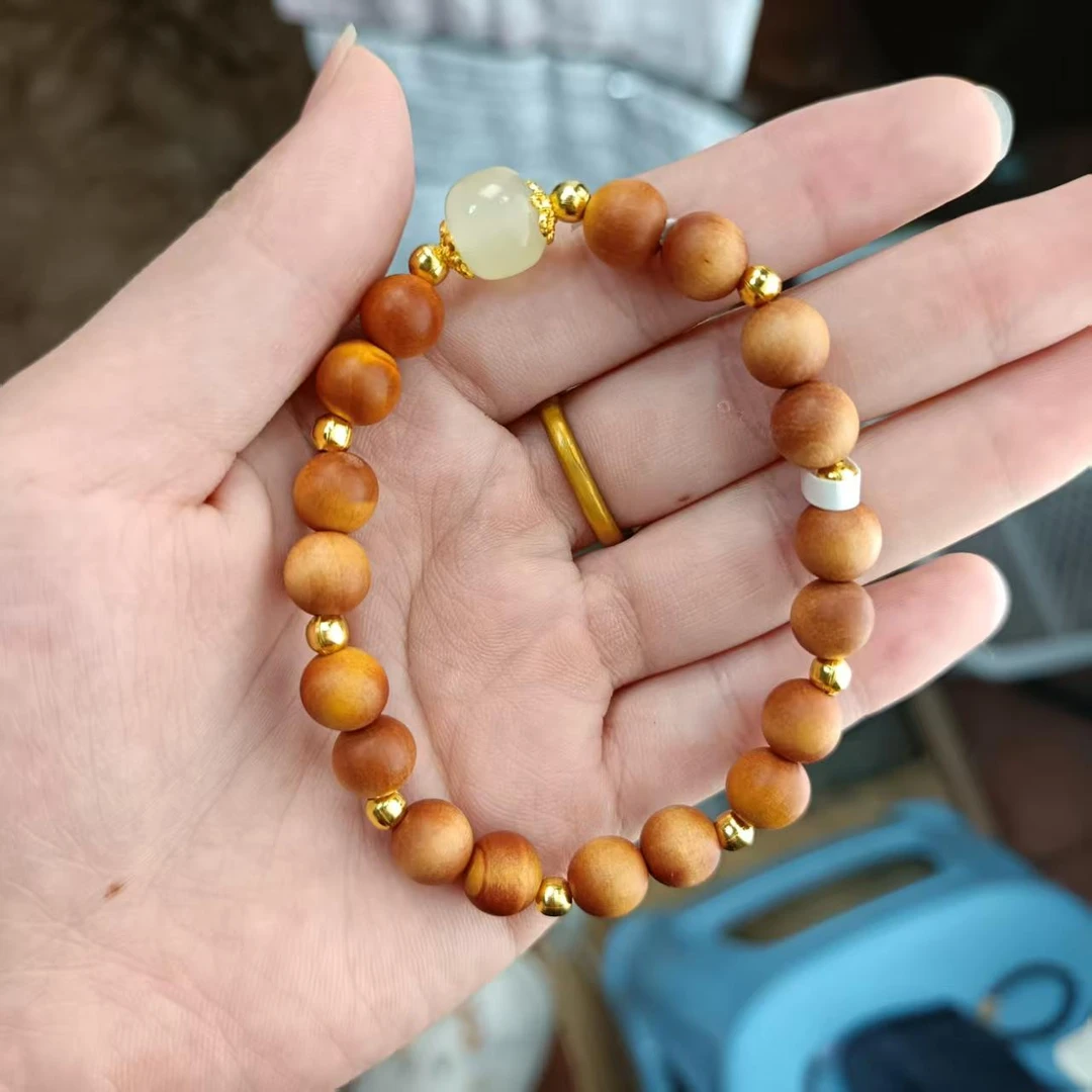 m-ak003精选崖柏单圈手串