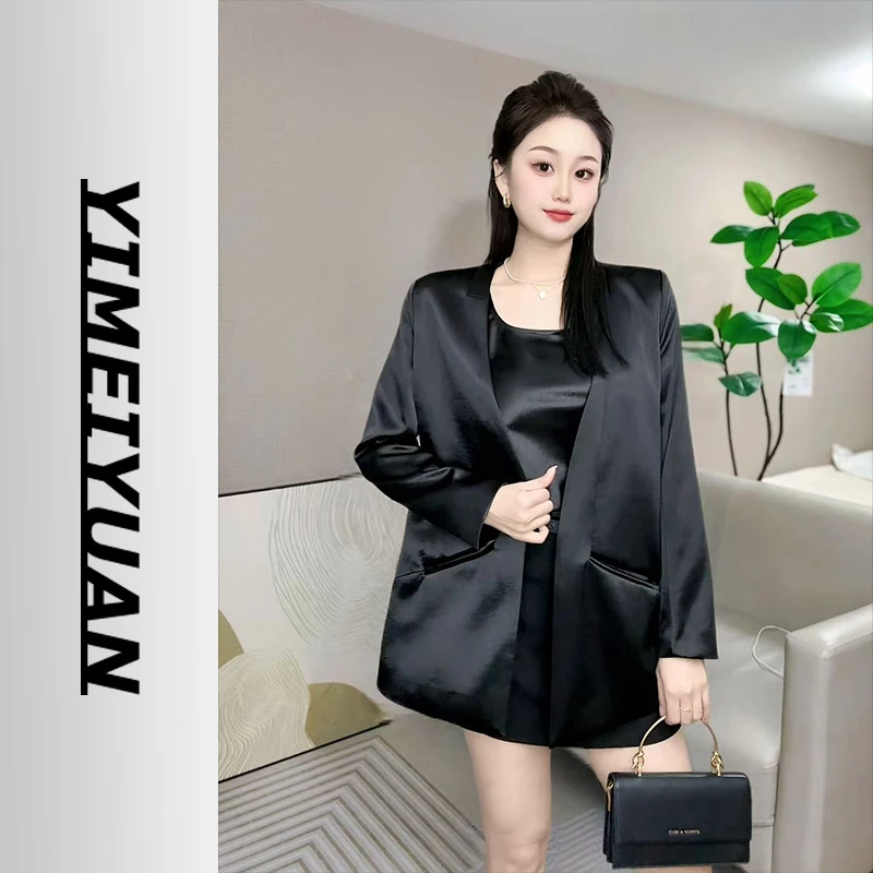 【亿美元】三醋酸100简约款显瘦显高上衣西装气质西服66033