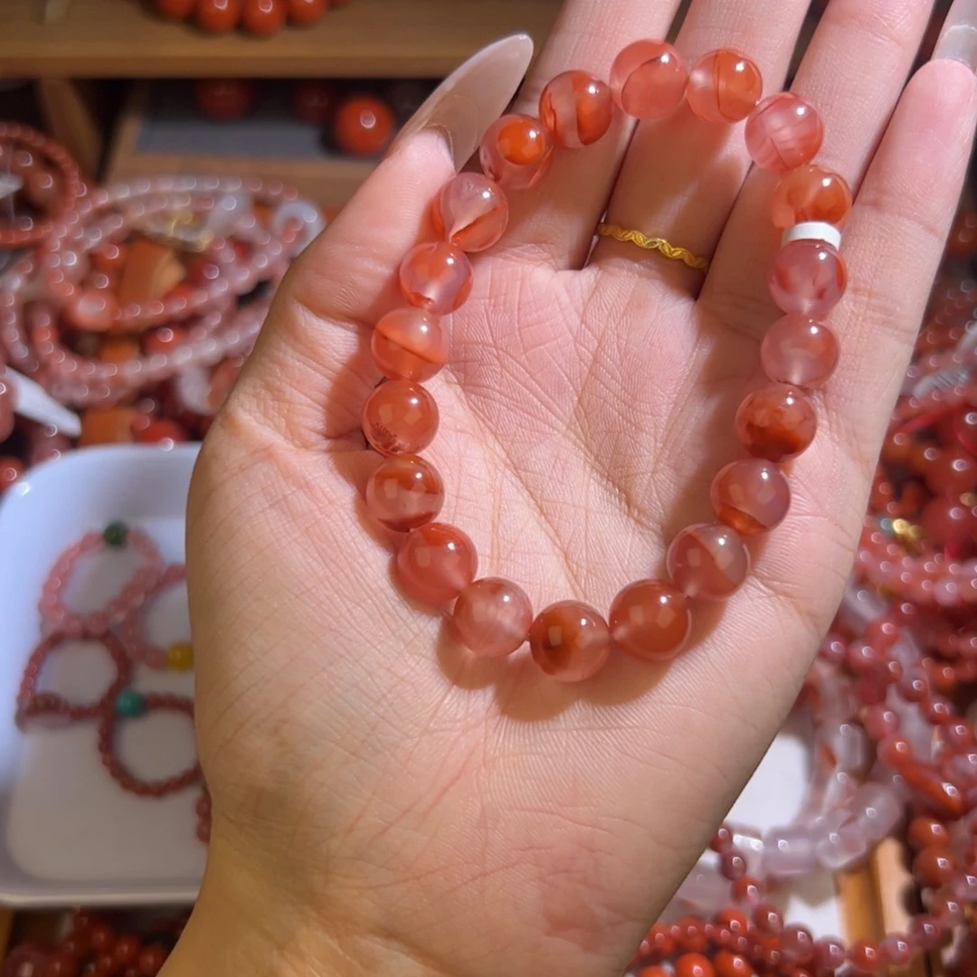 南红玛瑙手串未镶嵌9mm