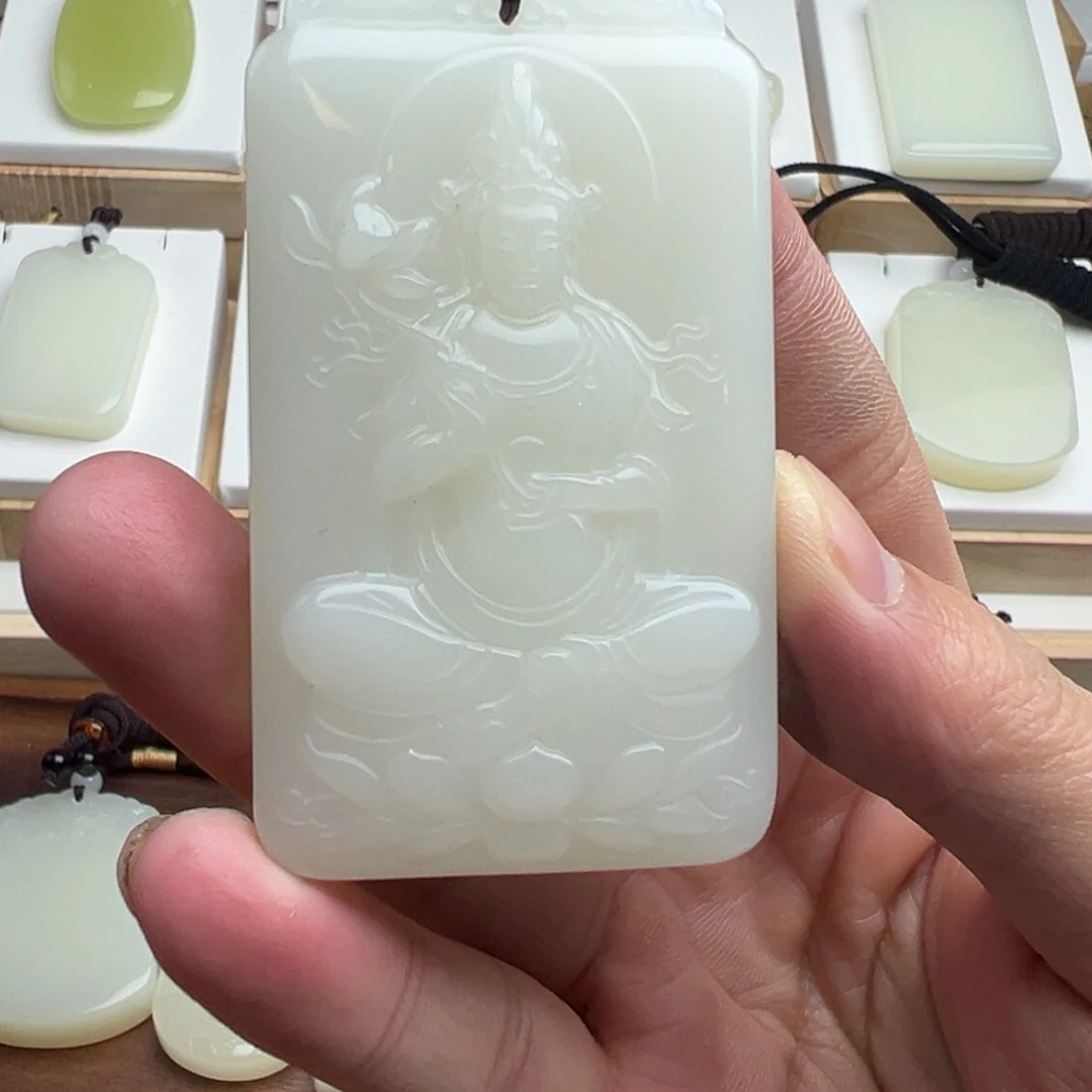 和田玉未镶嵌挂件