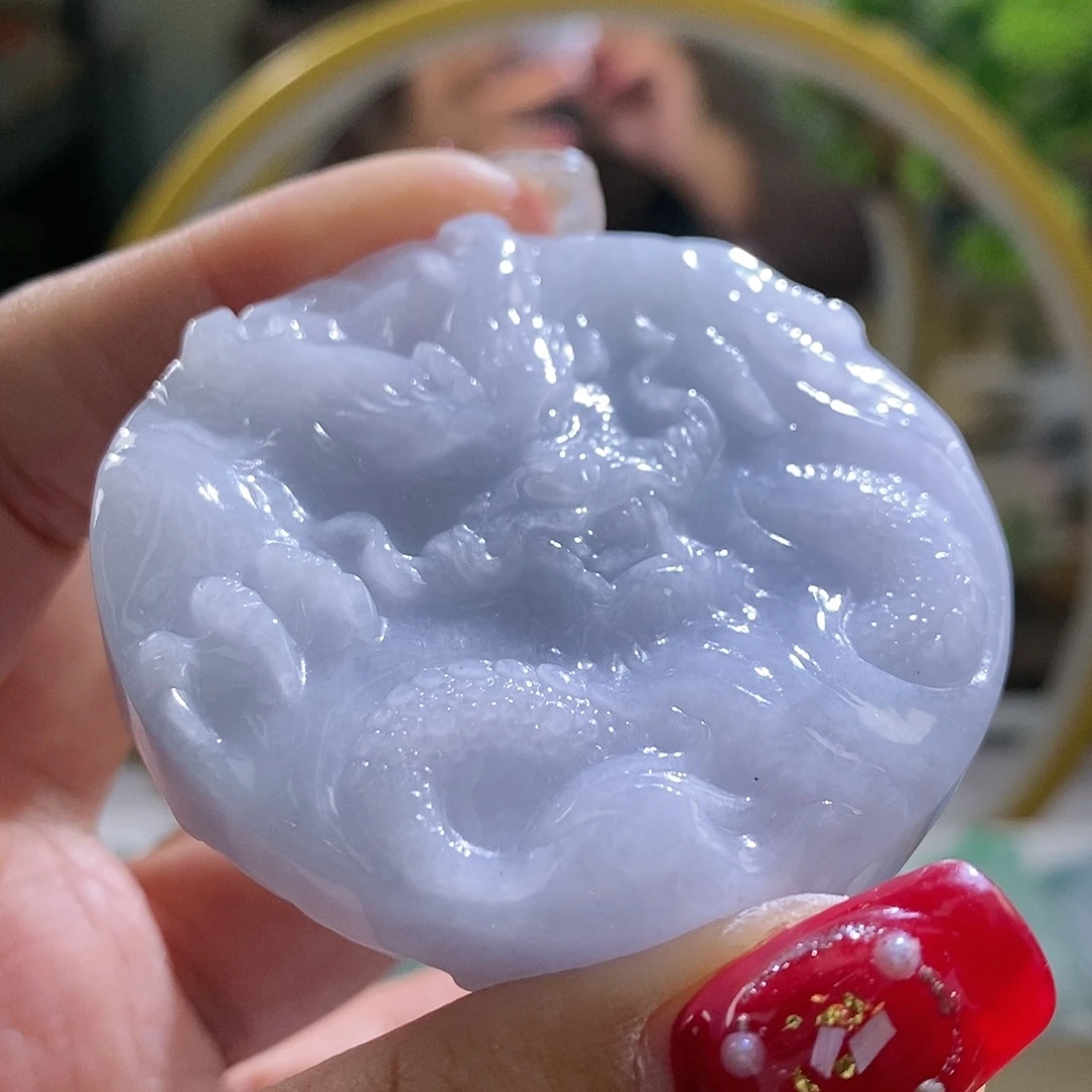 【闪购商品】翡翠颈饰未镶嵌龙牌