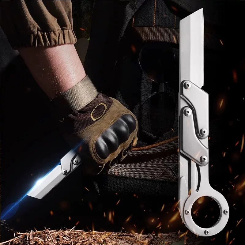 四不像瓜果刀家用高硬度切肉刀户外野营便携水果刀车载钓鱼把玩刀