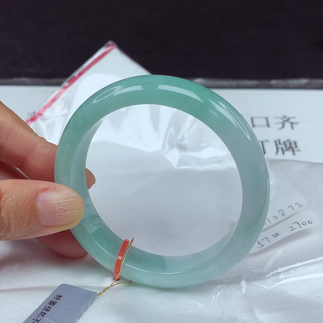 翡翠手镯未镶嵌57圈2873