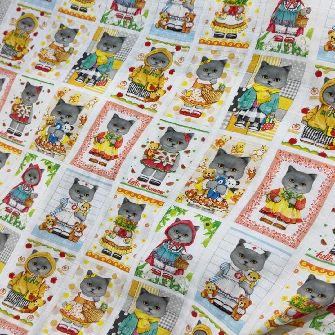 纯棉格纹双层纱1米价X1.67米宽E