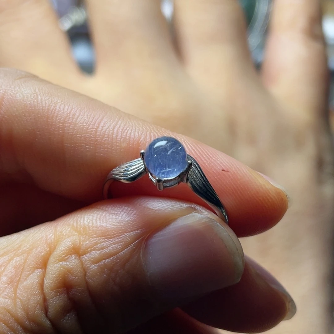 【闪购商品】水晶珠宝半成品银S925镶嵌戒指
