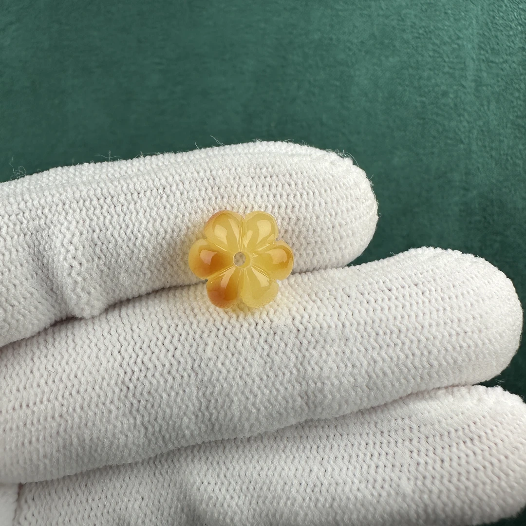 M2151天然原矿蜜蜡 瓜珠 11.4*7.8mm支持复检 假一罚四