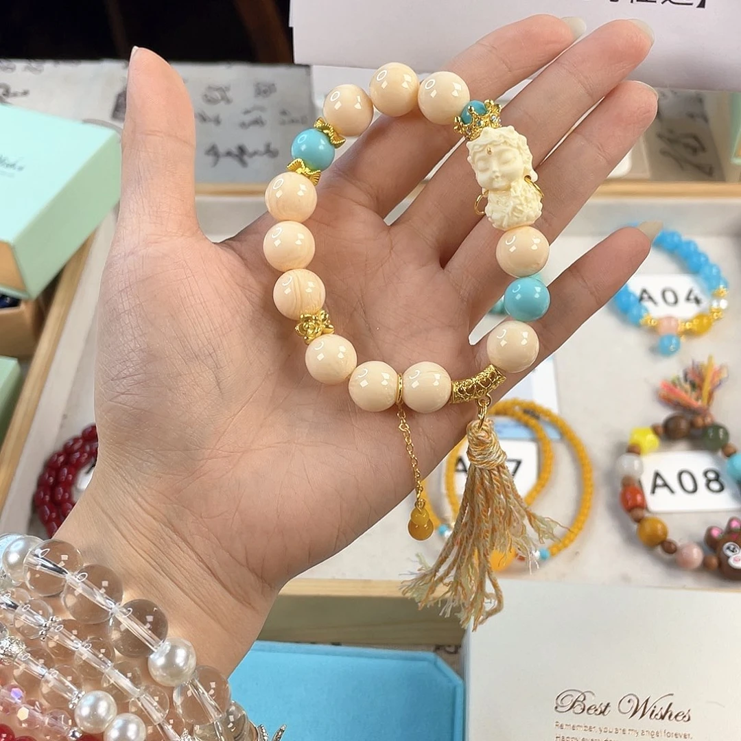 针钠钙石手饰银S925镀金镶嵌w***花