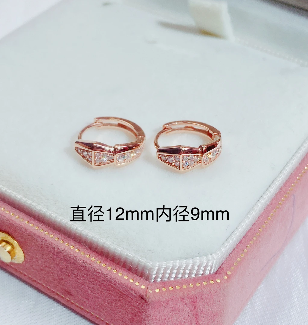 18k金耳饰（蛇头耳饰）