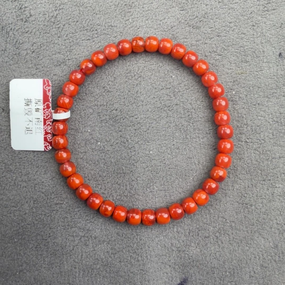 南红玛瑙未镶嵌手链5MM