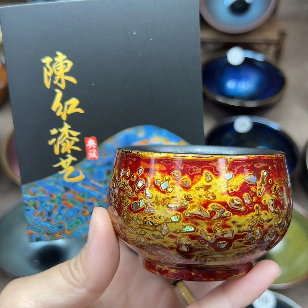 茶盏大漆建盏主人杯