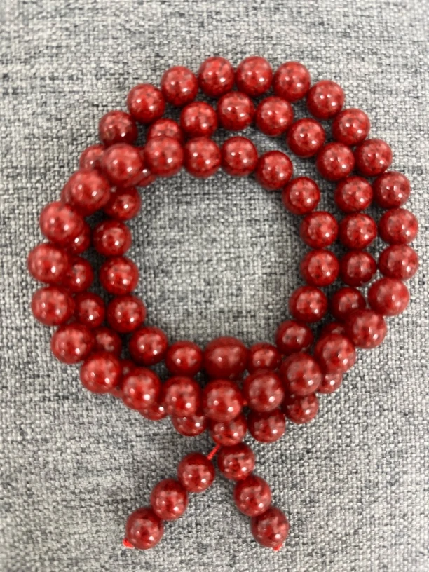 天然辰砂帝王专属晶体项链福利款D9912