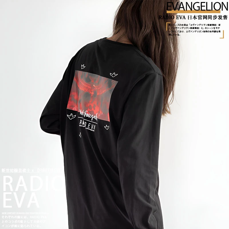 【新品】福音战士EVA官网新款联名男女同款秋冬动漫无帽圆领卫衣潮