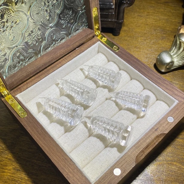 V679-天然白水晶文昌塔无孔摆件助学业金榜题名高中-多样性发其一