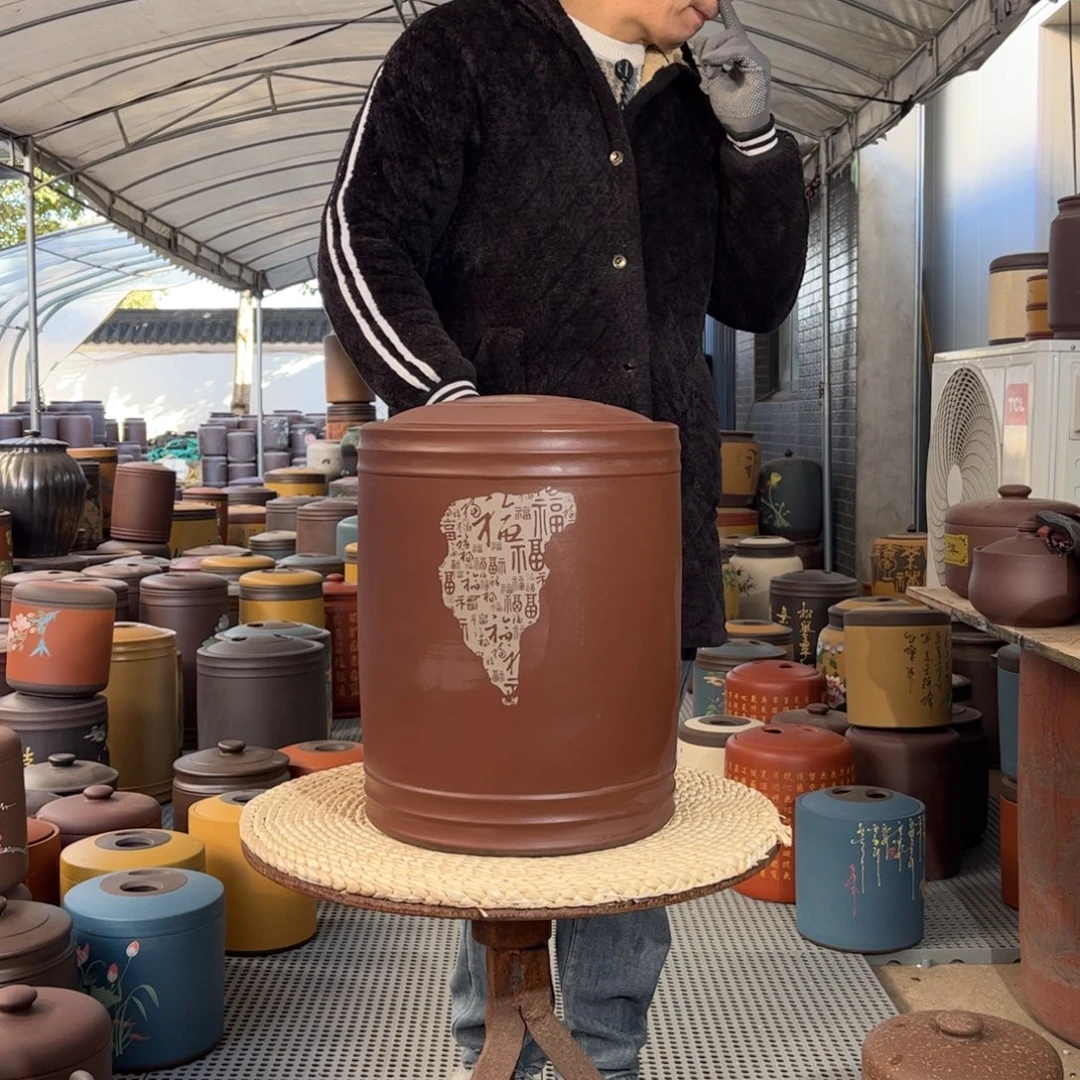 茶叶罐紫砂12 饼茶叶罐