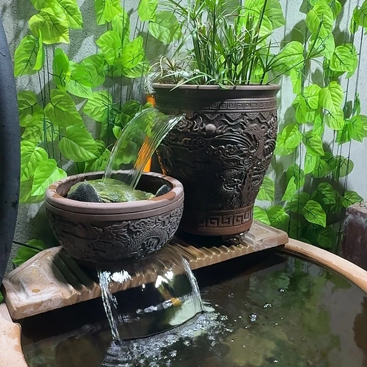 粗陶鱼化龙包含水泵