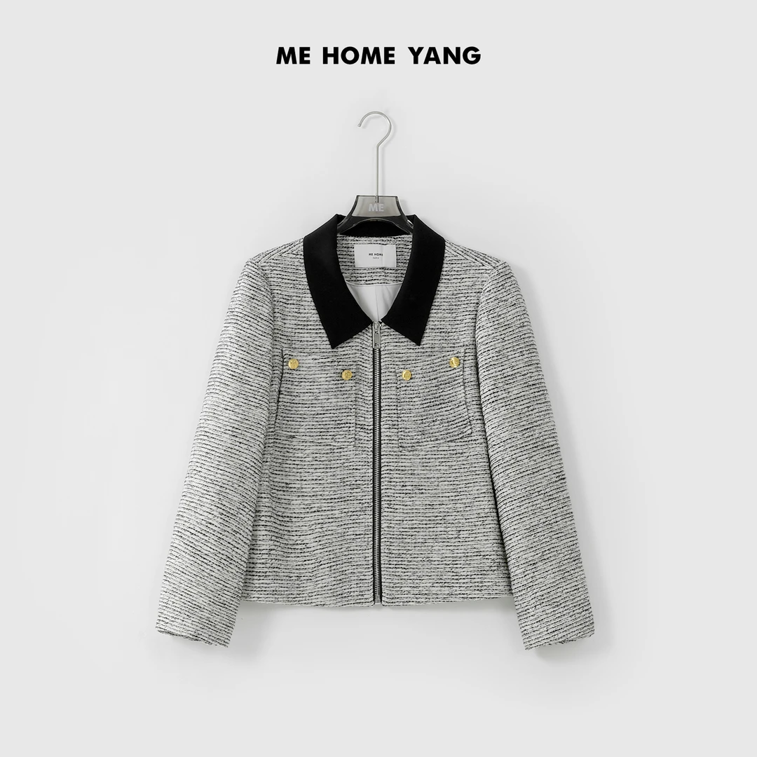 ME【白茶子小香】春夏新款显瘦时尚百搭休闲外套MEQS1361