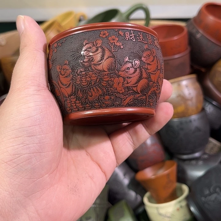茶杯紫砂全手工紫砂主人杯