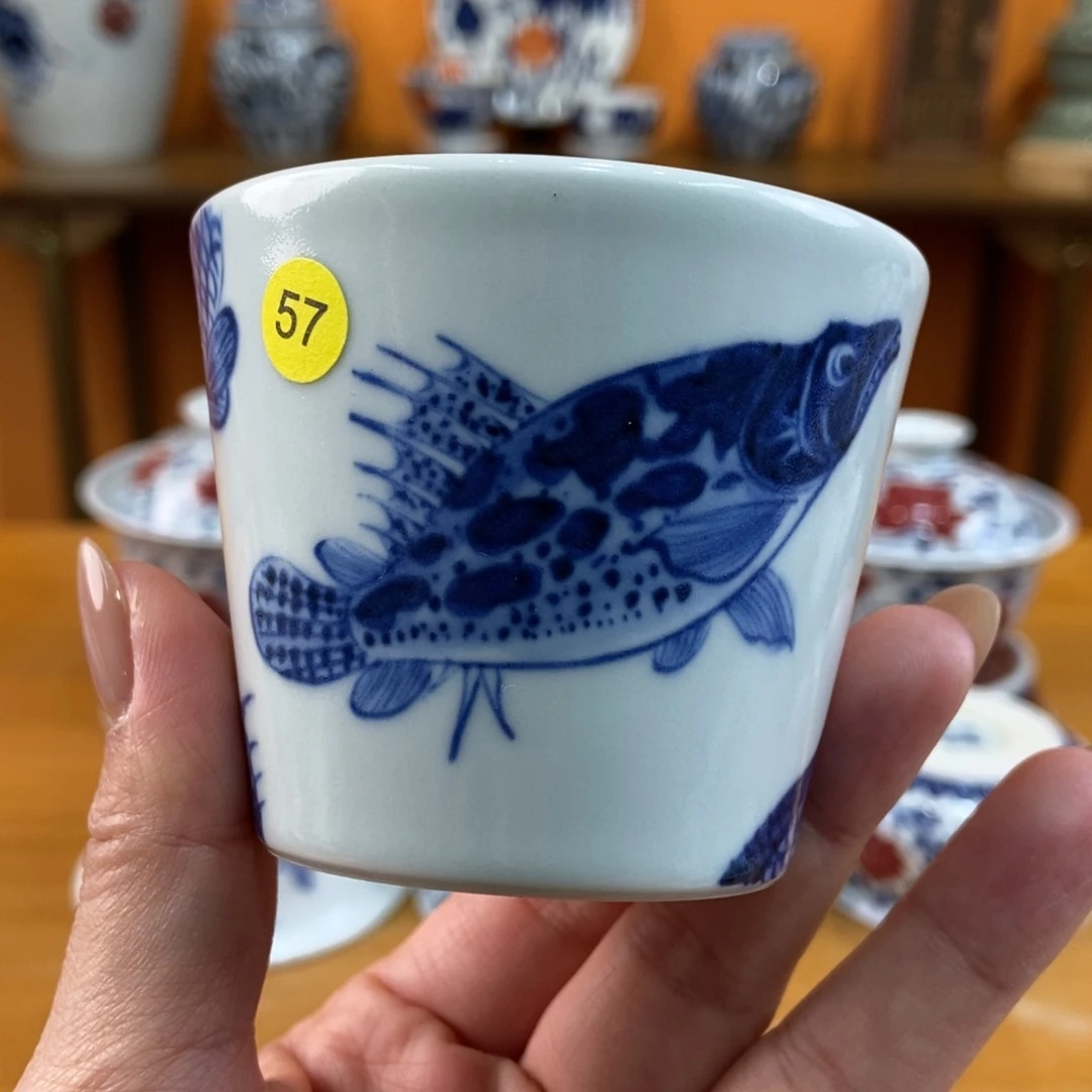 手绘现代茶具非古董