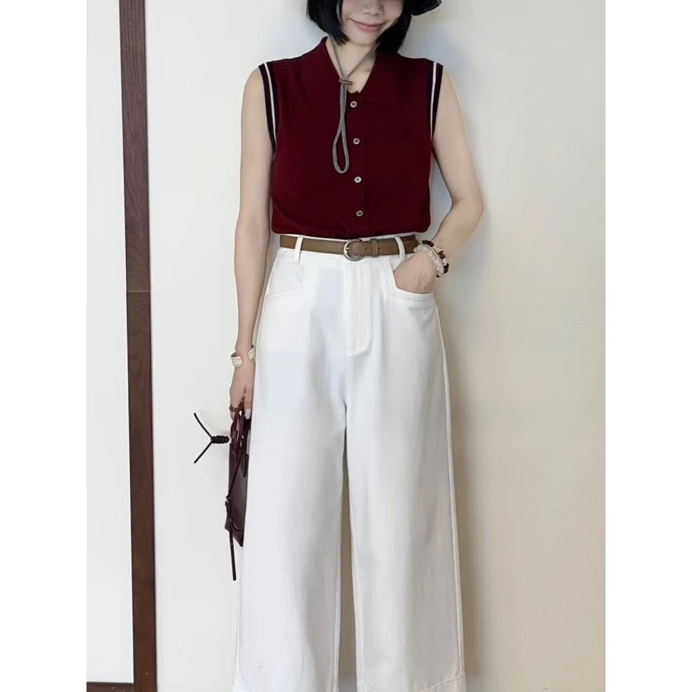 绝绝子，巨显大长腿！2025年秋季新款高腰百搭九分休闲裤阔腿裤子女