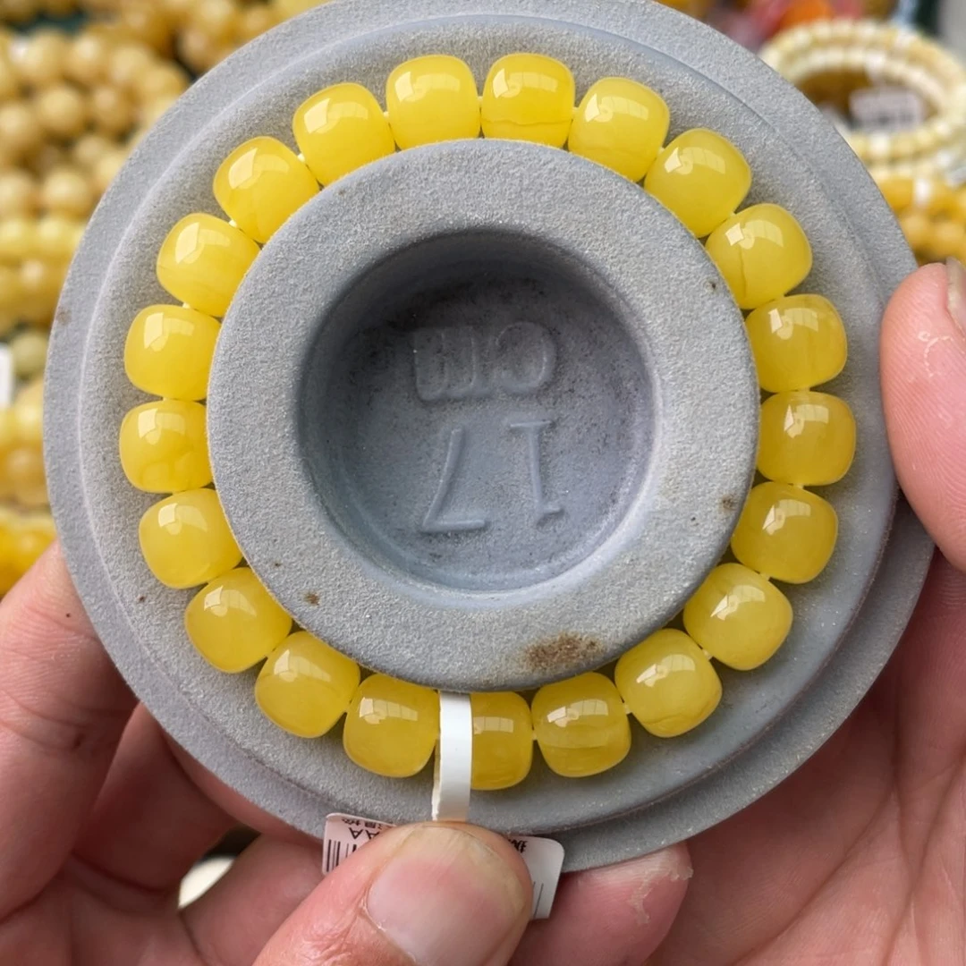 未镶嵌蜜蜡珠宝奇石10mm焦皮同料老型手串12.9