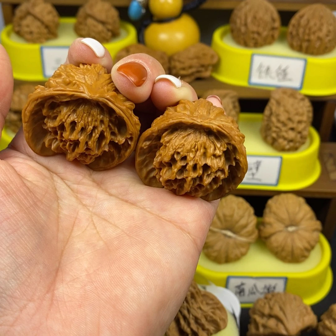 核桃盘山蛇头 文玩/木作/... 文玩把件/