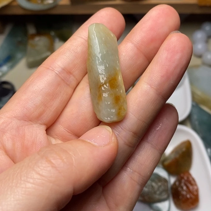 翡翠未镶嵌颈饰天然