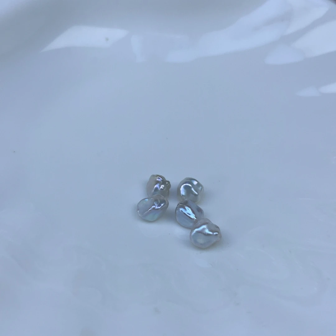 合金淡水珍珠耳环静****逼特价裸珠不退换