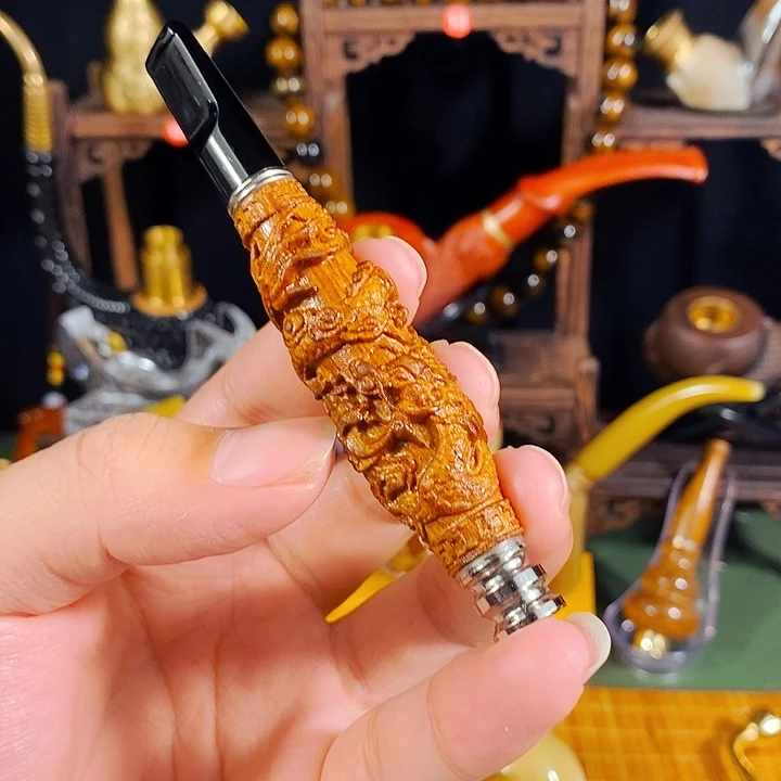 高端定制金丝楠烟嘴