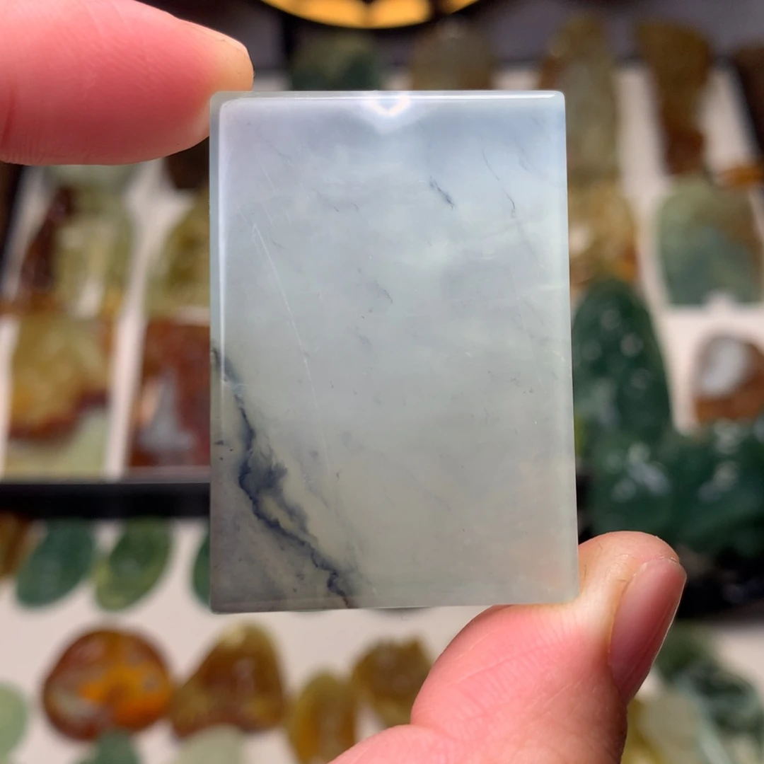 岫玉挂件无事牌未镶嵌