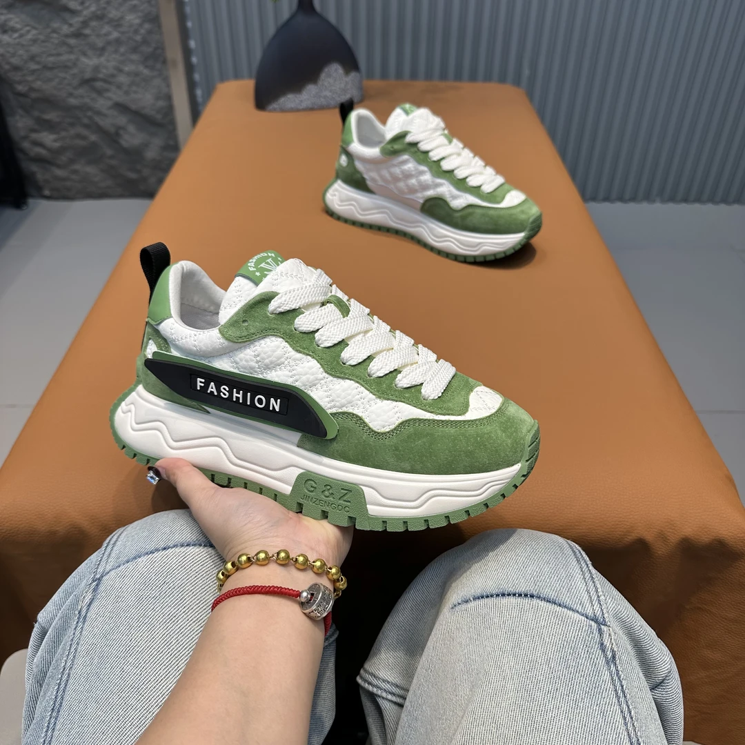 鞋不剩挣DL增高保暖运动休闲鞋时尚舒适百搭潮流秋冬季素面鞋子