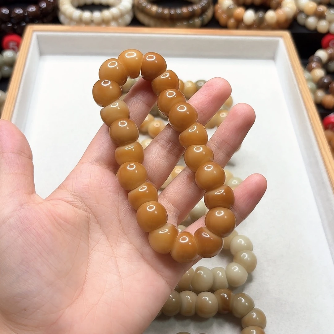 半***边菩提根/象牙果手串