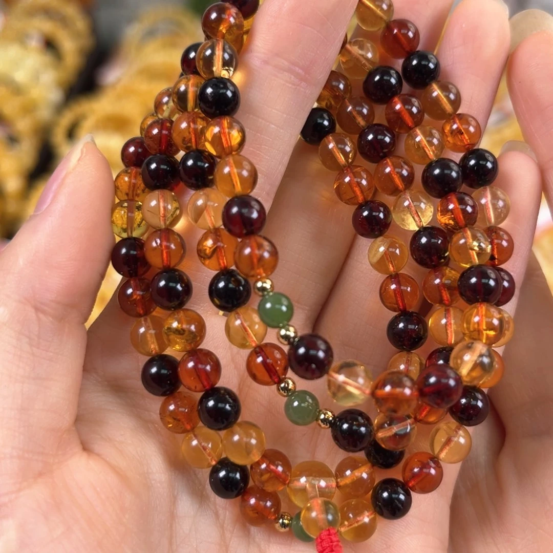 裸石琥珀未镶嵌6+缅甸多宝